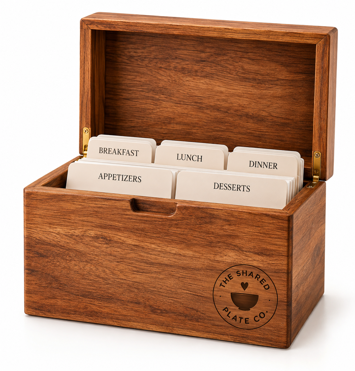 Engraved Wood Recipe Box