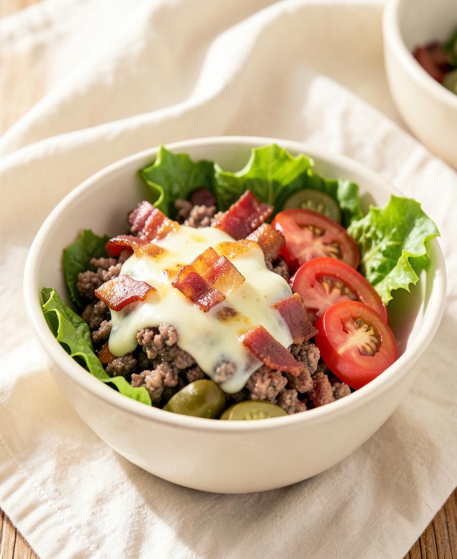 Bacon Cheeseburger Bowl