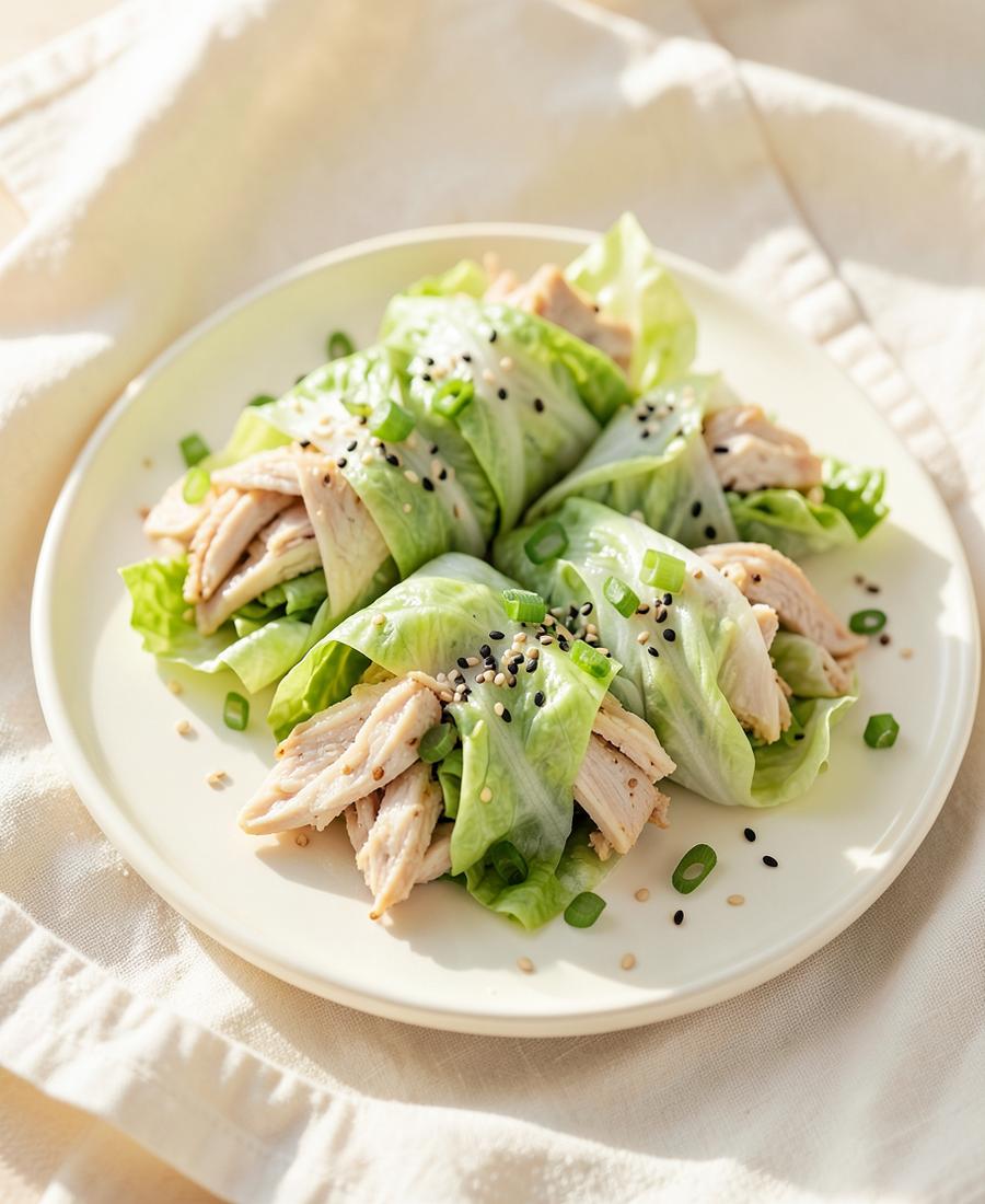Asian-Style Chicken Lettuce Wraps